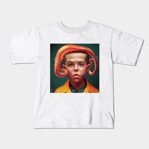 Octo Boy - Weird, strange, odd Kids T-Shirt by Wear it Proudly